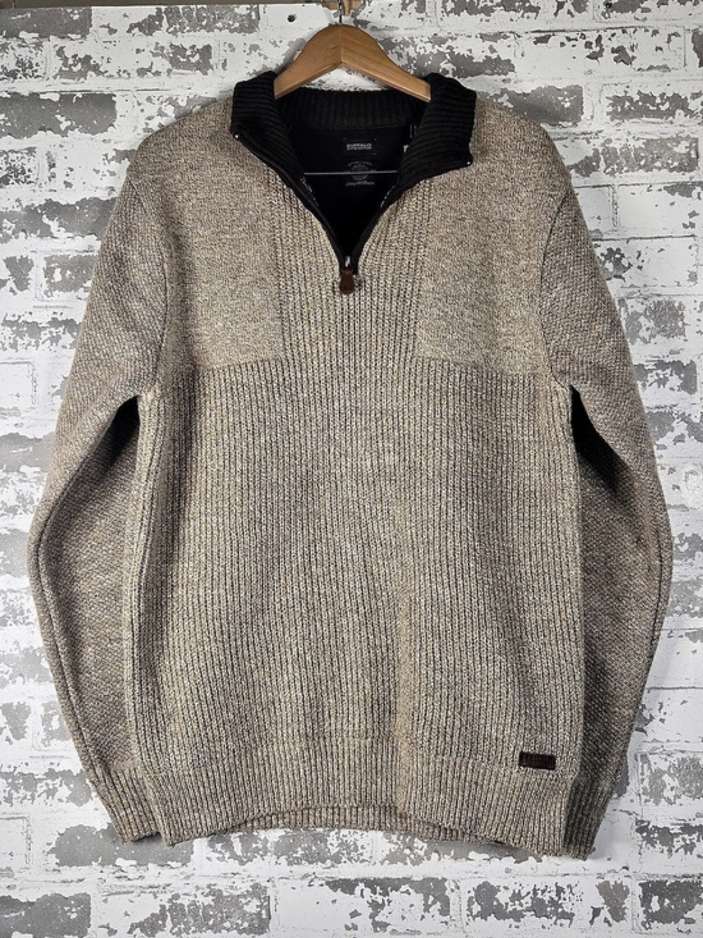 Buffalo David Bitton Wello Quarter-Zip Sweater Medium